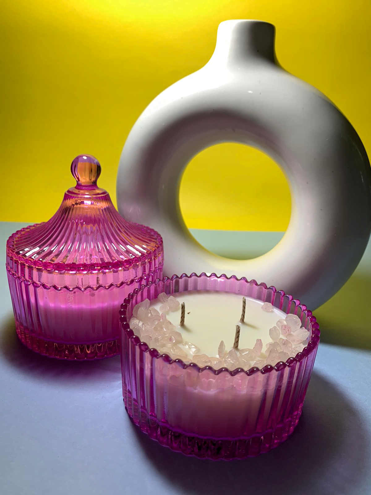 Rose Quarts Crystal candle 2.png